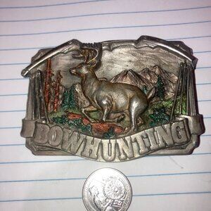 Buckle Belt Bowhunting Vintage 1980s